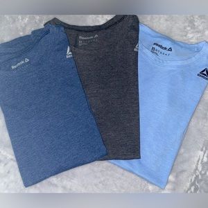 3 pack - Reebok Women’s XS Blue & Gray T-Shirts